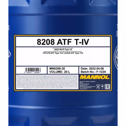 MANNOL O.E.M.8208 MN8208-20 Automatic Transmission Fluid ATF VI 20