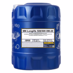 Engine oil; MANNOL; Longlife 508/509; 0W-20 20; for AUDI, VOLKSWAGEN, SKODA, SEAT, VW