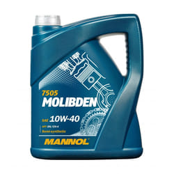 Mannol Molibden 10W-40 5l Engine oil MN7505-5 SUZUKI: Splash Hatchback, PEUGEOT: 306 Hatchback, MAZDA: MX-5 3