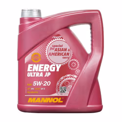 Engine oil; MANNOL; Energy Ultra JP; 5W-20 4 Synthetic Oil; for FORD, HYUNDAI, JAGUAR, KIA, BMW