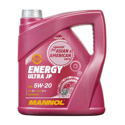 Mannol Energy Ultra JP 5W-20 4l Engine oil MN7906-4 FORD: FIESTA 5, FIESTA 6, FIESTA 7, HYUNDAI: i10 II Hatchback, JAGUAR: XJ Saloon