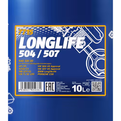 Mannol Longlife 504/507 5W-30 10l Engine oil MN7715-10 MERCEDES-BENZ: E-Class Saloon, Vito Minibus, Vito Mixto, BMW: 5 Touring, 3 Coupe, 7