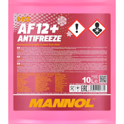 MANNOL AF12+ Longlife MN4112-10 Antifreeze G12 red 10 Concentrate Free of nitrite, Phosphate free, Free of silicate, Amine free
