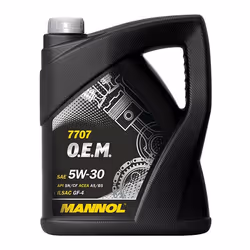 Engine oil; MANNOL; O.E.M. 7707; 5W-30 5 Synthetic Oil; for FORD, VOLVO, LAND ROVER, HYUNDAI, JAGUAR