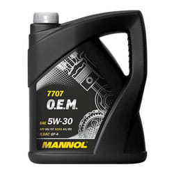Mannol O.e.m. 7707 5W-30 5l Engine oil MN7707-5 FORD: Ecosport Mk2, KUGA 1, Fusion Estate, VOLVO: V40 Hatchback, XC60 I, XC90 I