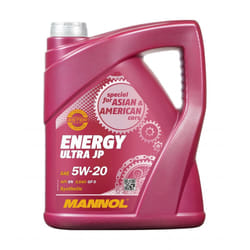 Mannol Energy Ultra JP 5W-20 5l Engine oil MN7906-5 FORD: FIESTA 5, Ecosport Mk2, Mondeo 5 Limousine, KIA: Picanto II, Picanto I