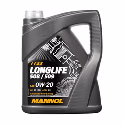 Engine oil; MANNOL; Longlife 508/509; 0W-20 5; for AUDI, VOLKSWAGEN, SKODA, SEAT, VW