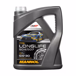 Engine oil; MANNOL; Longlife 504/507; 5W-30 5; for VOLKSWAGEN, BMW, AUDI, SKODA, MERCEDES-BENZ