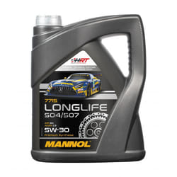 Mannol Longlife 504/507 5W-30 5l Engine oil MN7715-5 VOLKSWAGEN: Passat CC, Golf 7, Transporter 6, BMW: 6 Coupe, X1, 5 Saloon, AUDI: TT Coupe