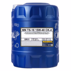 Engine oil; MANNOL; TS-18 SHPD; 15W-40 20; for MERCEDES-BENZ, DAF, MAN, SCANIA, VOLVO