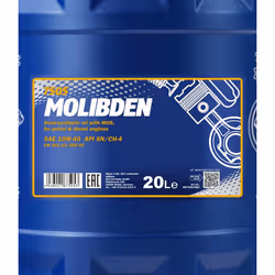 Mannol Molibden 10W-40 20l Engine oil MN7505-20 VOLKSWAGEN: Golf 5, Transporter 5, Golf 4, TOYOTA: Yaris III Hatchback, Yaris II Hatchback