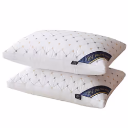 Washable Low Pillow Hotel Pillow Core Neck Protector Household Adult Four Seasons Pillow Core Single Pack Home Textiles Pi - blue, Middle Pillow 1000g