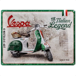 Nostalgic Art Vespa Legend indoor decorative plaque/sign Metal Multicolour