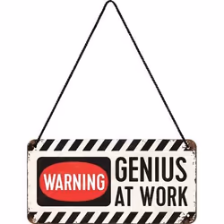 Nostalgic Art Schild Genius at Work