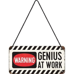 Nostalgic Art Schild Genius at Work indoor decorative plaque/sign Metal Multicolour