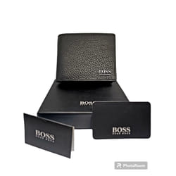 Hugo Boss Monist Black Leather Wallet Credit Card Holder Mens Gift