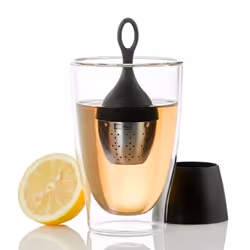 AdHoc Floatea tea strainer Plastic, Stainless steel Black, Silver
