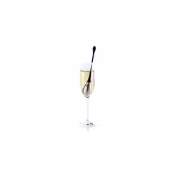 WA22 VINOTAS DROP Wine Cooler Ice Stick | Stainless Steel/Plastic | Drinks and Wine Bottler Cooler | (L) 180 mm | Black/Silver