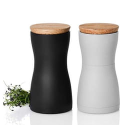 AdHoc Twin MP125 Salt & pepper grinder set Black, Grey