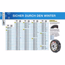 Cartrend 7848230 Snow chain set "Safety", set of 2, size 30