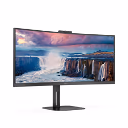AOC V5 CU34V5CW LED display 86.4 cm (34") 3440 x 1440 pixels Wide Quad HD Black - Additional view 5