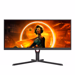 AOC G3 U34G3XM/EU LED display 86.4 cm (34") 3440 x 1440 pixels UltraWide Quad HD Black, Red