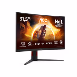 AOC G4 C32G4Z Monitor 31.5 inch Full HD VA 260 Hz 4 ms curved Black - Additional view 2