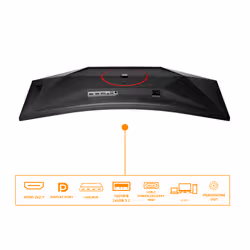 AOC G4 Gaming computer monitor 86.4 cm (34") 3440 x 1440 pixels Black, Red - Additional view 2