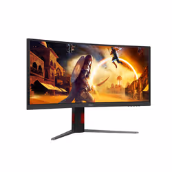 AOC G4 Gaming computer monitor 86.4 cm (34") 3440 x 1440 pixels Black, Red - Additional view 6