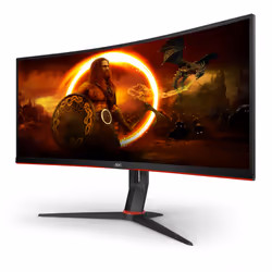 AOC G2 CU34G2X/BK LED display 86.4 cm (34") 3440 x 1440 pixels Quad HD Black, Red - Additional view 4