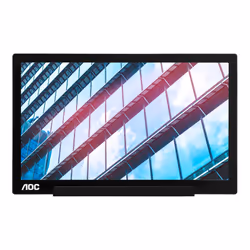 AOC 01 Series I1601P computer monitor 39.6 cm (15.6") 1920 x 1080 pixels Full HD LED Silver, Black