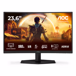 AOC G4 C24G42E, 59.9 cm (23.6"), 1920 x 1080 pixels, Full HD, LED, 4 ms, Black, Red