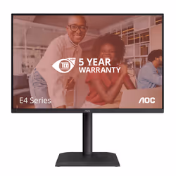 AOC E4 X24E4U computer monitor 61 cm (24") 1920 x 1200 pixels Full HD LED Black - Additional view 2