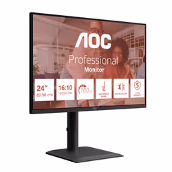 AOC E4 X24E4U computer monitor 61 cm (24") 1920 x 1200 pixels Full HD LED Black - Additional view 3
