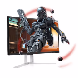AOC AGON 1 AG241QX computer monitor 61 cm (24") 2560 x 1440 pixels Quad HD LED Black, Red