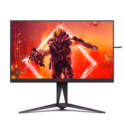 AOC AGON AG275QX, 68.6 cm (27"), 2560 x 1440 pixels, Quad HD, 1 ms, Black, Red