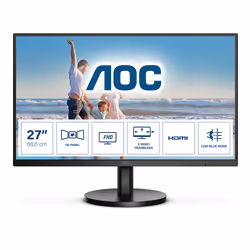 AOC B3 27B3HM/BK, 68.6 cm (27"), 1920 x 1080 pixels, Full HD, LED, 4 ms, Black