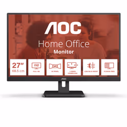 AOC 27E3UM, 68.6 cm (27"), 1920 x 1080 pixels, Full HD, 4 ms, Black