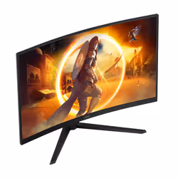 AOC G4 CQ32G4VE computer monitor 81.3 cm (32") 2560 x 1440 pixels Quad HD LCD Black, Grey - Additional view 6