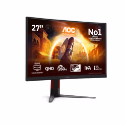AOC G4 Gaming computer monitor 68.6 cm (27") 2560 x 1440 pixels Black, Red - Additional view 2