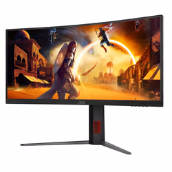 AOC G4 CU34G4Z computer monitor 86.4 cm (34") 3440 x 1440 pixels Wide Quad HD LED Black, Red - Additional view 7