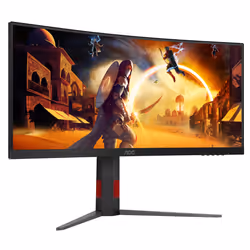 AOC G4 CU34G4Z computer monitor 86.4 cm (34") 3440 x 1440 pixels Wide Quad HD LED Black, Red - Additional view 8
