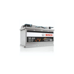 Bosch S5 A11 Car Battery 80 A/h - 800 A - 12 V, Type 115, AGM Lead-acid for Vehicles with a Start/Stop System, Left (-) Right (+), 315 x 175 x 190 mm