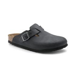 Unisex Birkenstock Leather Clogs Black Regular fit - 9 UK