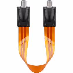 Goobay SAT Window Feed-Through, Extremely Flat (0.3 mm), 0.2 m, F-type, F-type, Brown