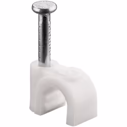 Goobay Cable Clip 5 mm, white, 100 pc(s)
