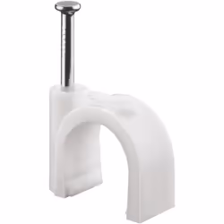 Goobay Cable Clip 14 mm, white, 100 pc(s)