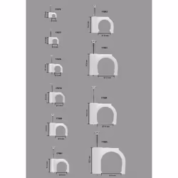 Goobay Cable Clip 16 mm, white - Additional view 5