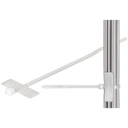 Goobay Cable Marker Tie with Labelling Field, Transparent, White