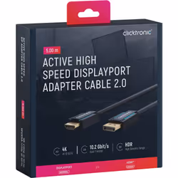 ClickTronic 44926 HDMI cable 5 m DisplayPort HDMI Type A (Standard) Black - Additional view 7